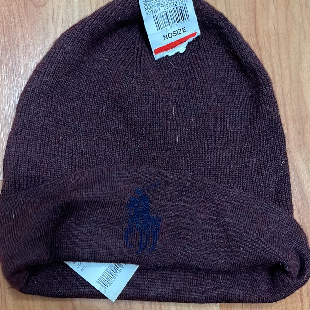 Polo by Ralph Lauren Men's Brown Beanie